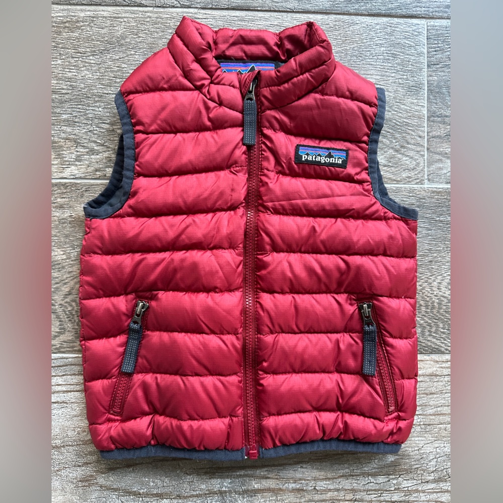 Patagonia toddler down puffer vest 12-18 months